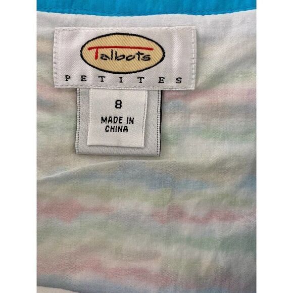 Colorful Skirt Retro Talbots Skirt Stripes Cotton Lined Skirt - Size 8 - Picture 4 of 7